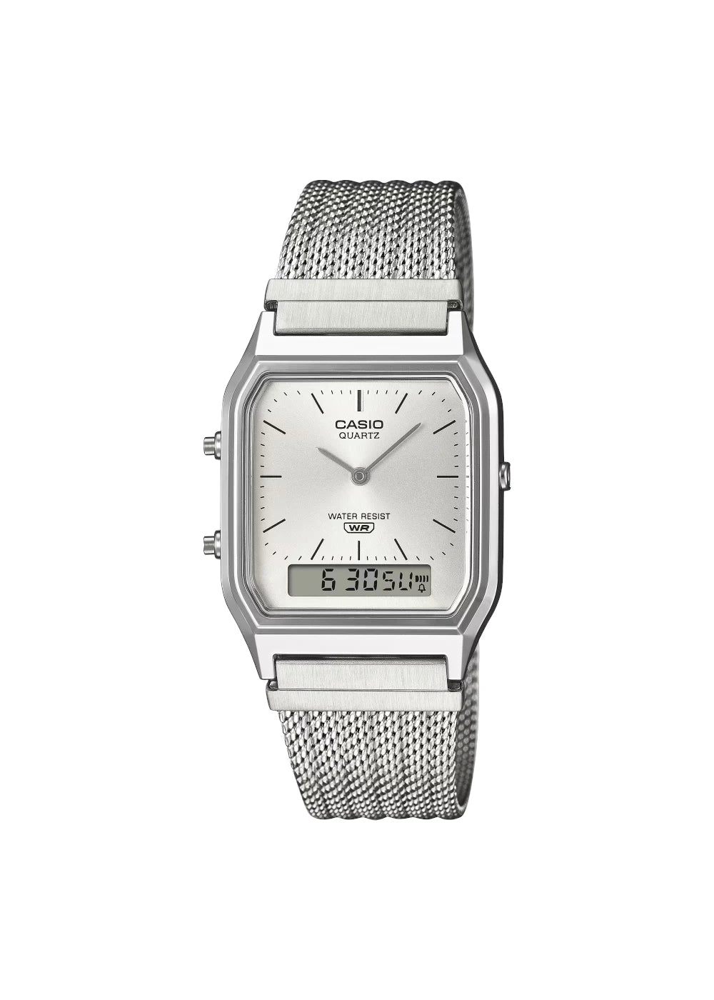 Casio Vintage AQ-230EM-7ADF Analog-Digital White Watch Unisex