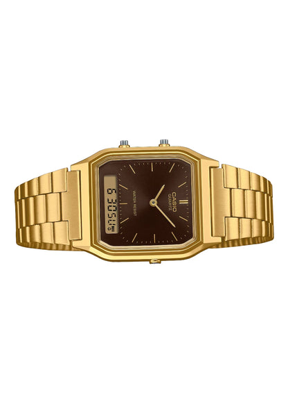 Casio Vintage AQ-230GA-5AMQYDF Analog-Digital Brown Dial Unisex