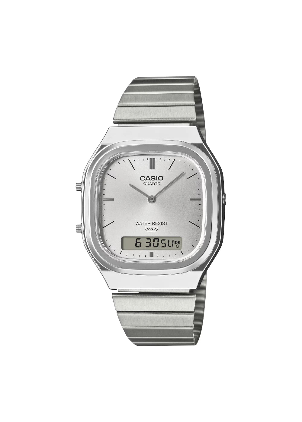 Casio Vintage AQ-240E-7ADF Analog-Digital White Dial Unisex