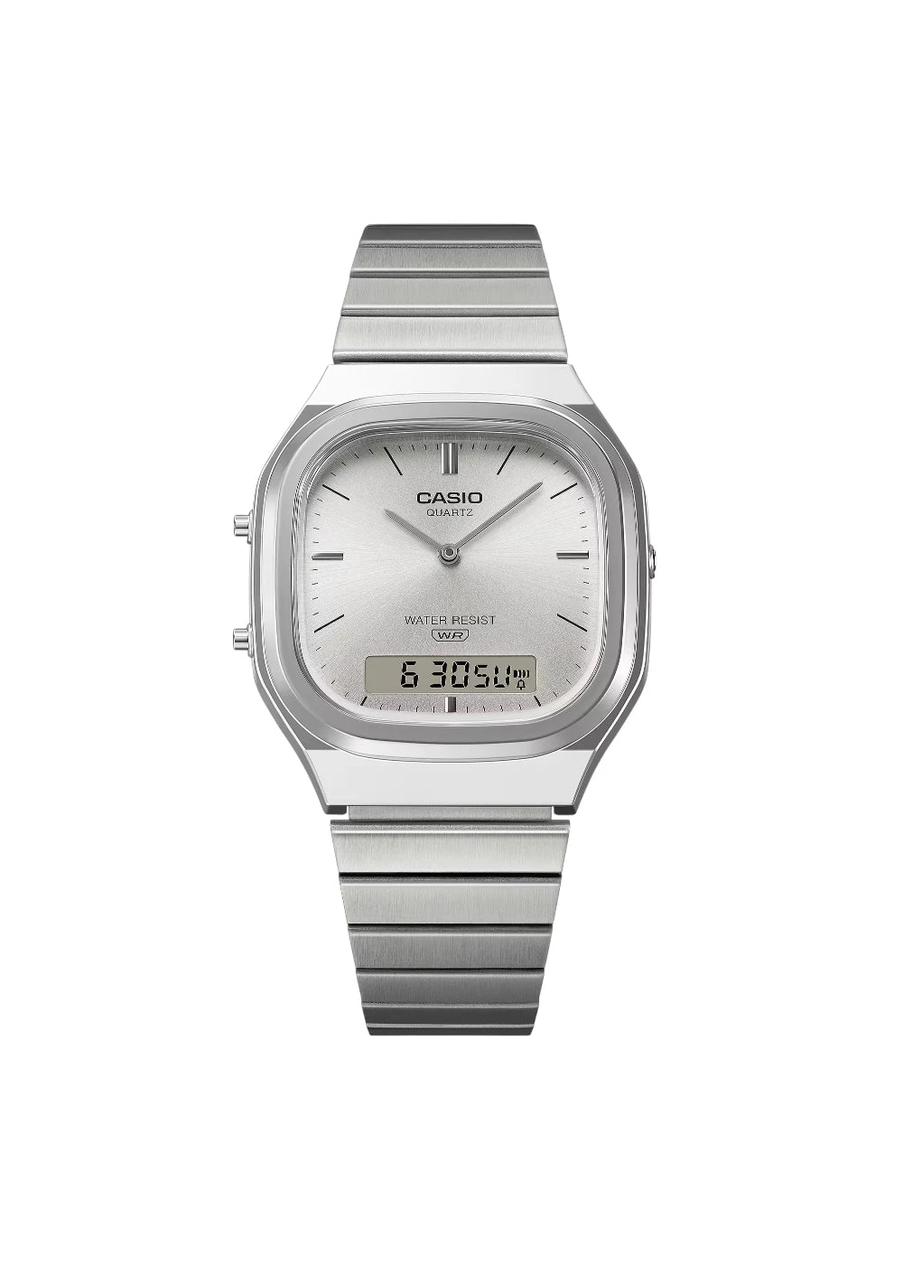 Casio Vintage AQ-240E-7ADF Analog-Digital White Dial Unisex
