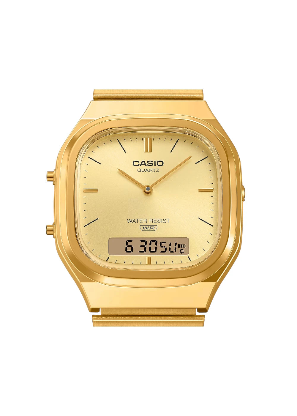 Casio Vintage AQ-240EG-9ADF Analog-Digital Gold Dial Unisex