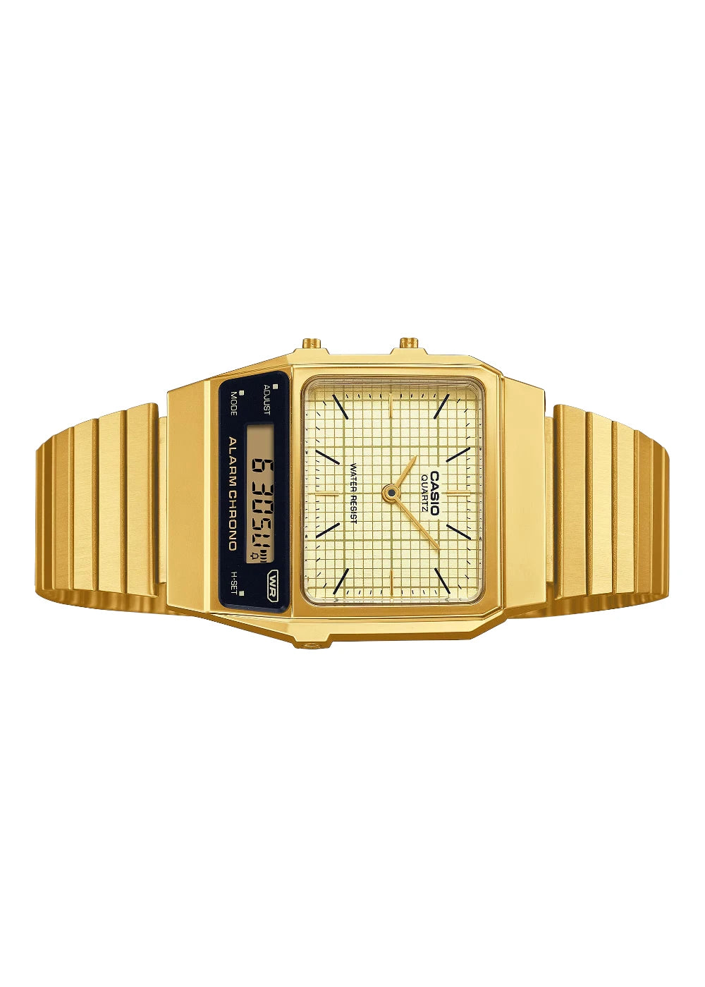 CASIO Men's Analog-Digital Gold Dial Watch – AQ-800EG-9ADF
