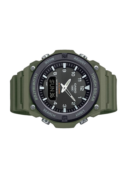 Casio AQ-S820W Series Black/Beige Tough Solar World Time LED Illuminator