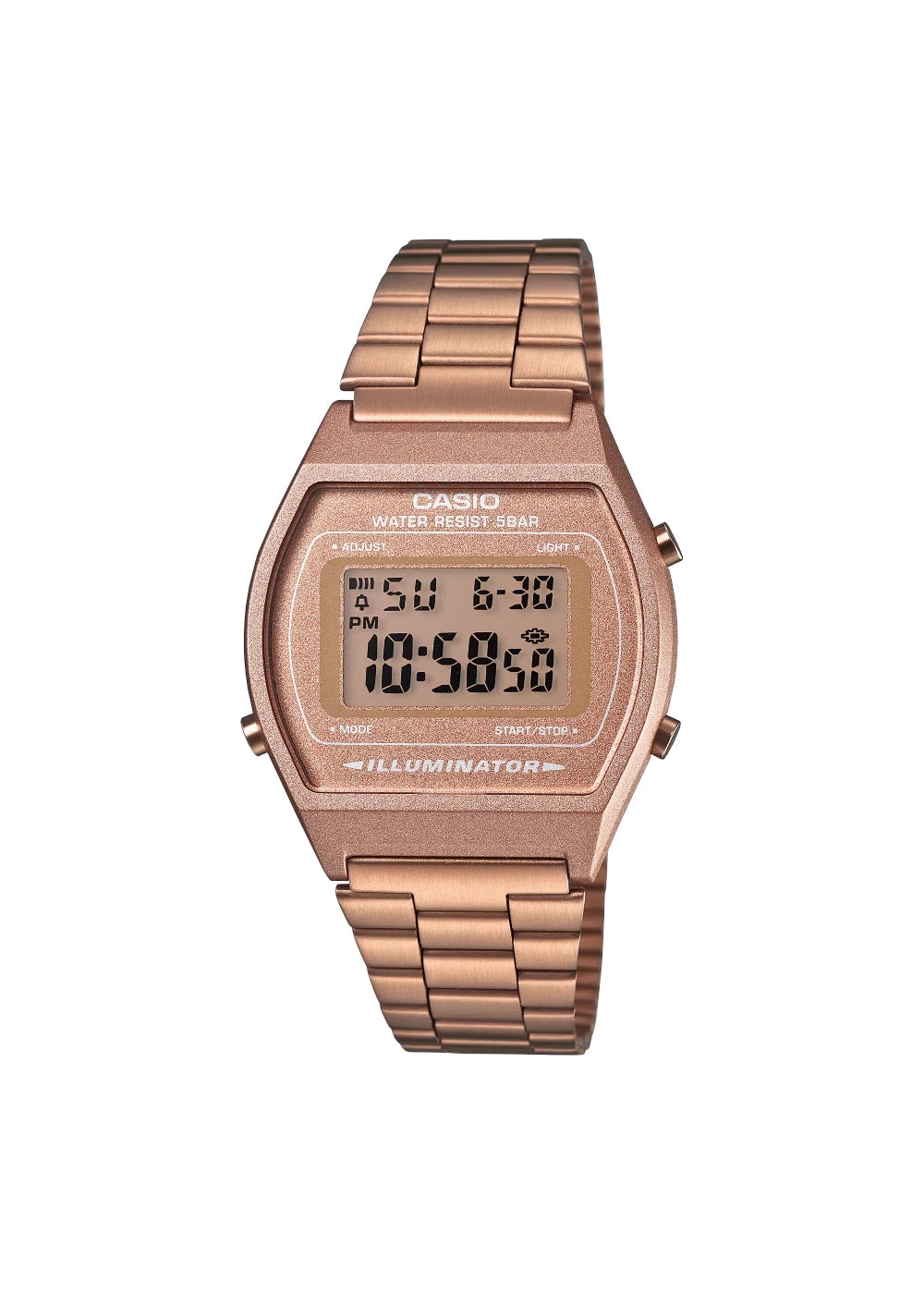 CASIO Women's Digital Rose Gold Dial Watch - B640WC-5ADF