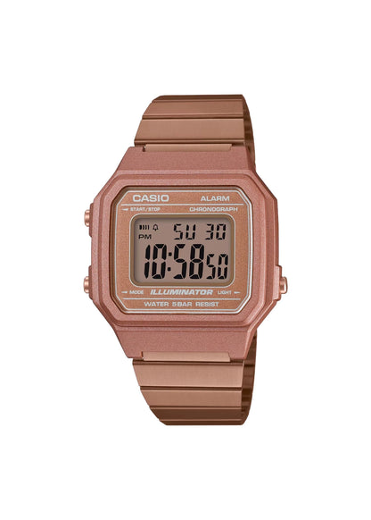 Casio Unisex Watch - B650WC-5ADF Rose Gold Dial, Rose Gold Band