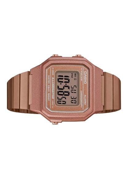 Casio Unisex Watch - B650WC-5ADF Rose Gold Dial, Rose Gold Band