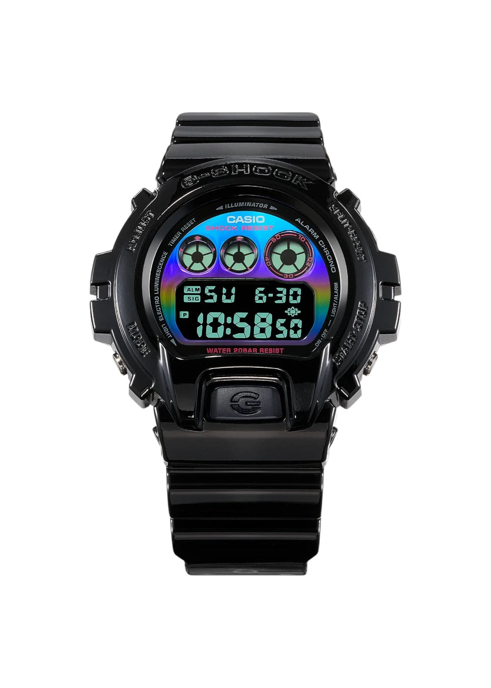Casio G-Shock DW-6900RGB-1DR Digital Black Dial Men's Watch - Black