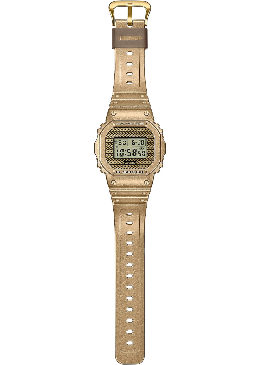 Casio G-Shock DWE-5600HG-1DR Digital Dial Gold Resin Strap Men's Watch