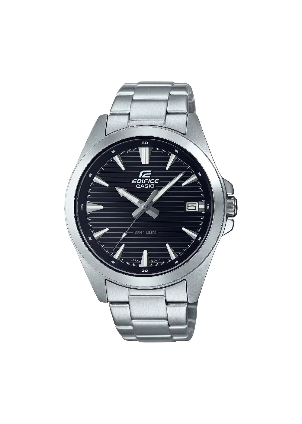 CASIO EDIFICE EFV-140D-1AVUDF Men's Analog Black Dial Stainless Steel Watch