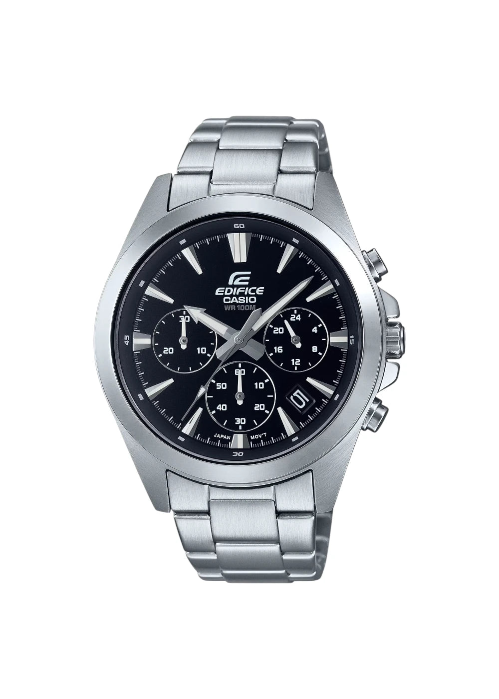 Casio Edifice Men's Watch - EFV-630D-1AVUDF Black Dial, Silver Band