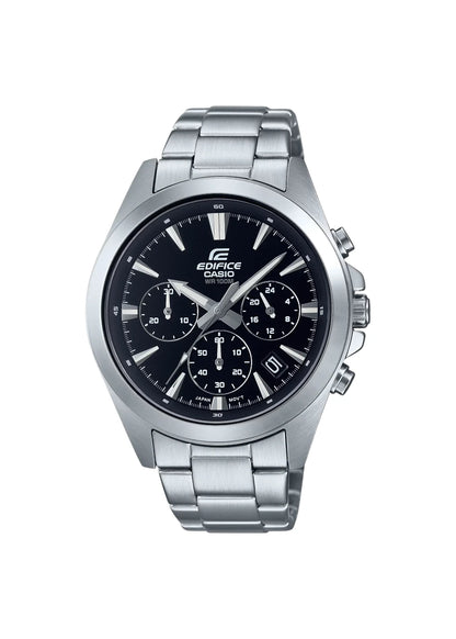 Casio Edifice Men's Watch - EFV-630D-1AVUDF Black Dial, Silver Band