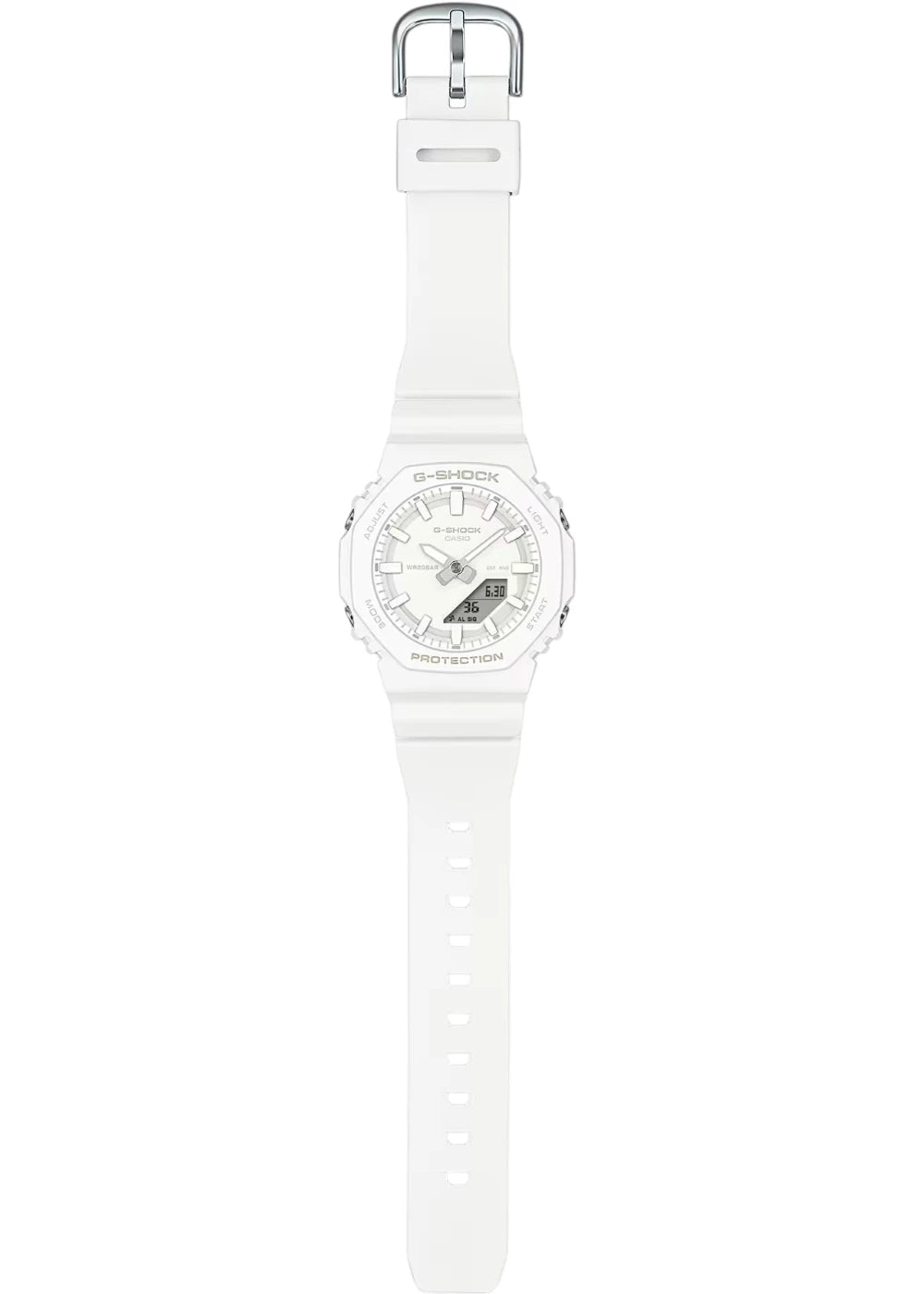 G-Shock Casio Gma-P2100-7Adr White Analog-Digital Dial White Bio-Based Resin Band Women's Watch