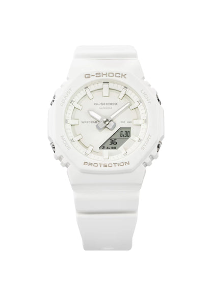 G-Shock Casio Gma-P2100-7Adr White Analog-Digital Dial White Bio-Based Resin Band Women's Watch