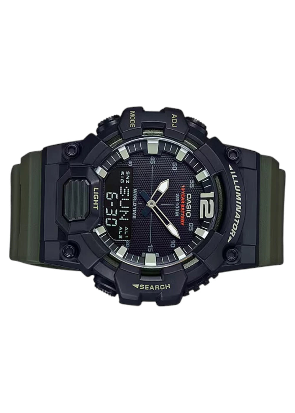 CASIO Men's Analog-Digital Black Dial Watch - HDC-700-3A