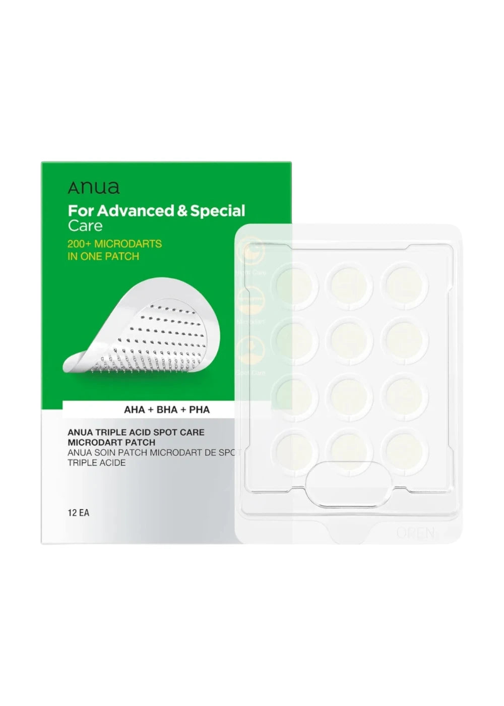 Anua Triple Acid Spot Care Microdart Patch (12 Patches)