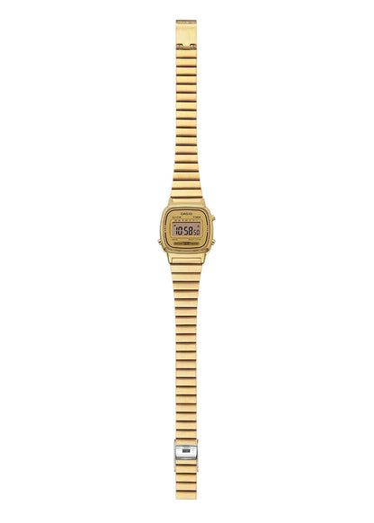 CASIO Women's Digital Gold Dial Watch - LA670WGA-9D