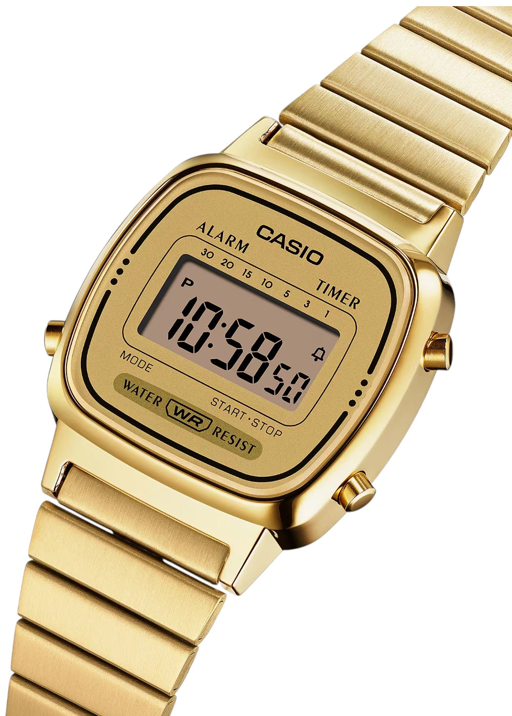 CASIO Women's Digital Gold Dial Watch - LA670WGA-9D