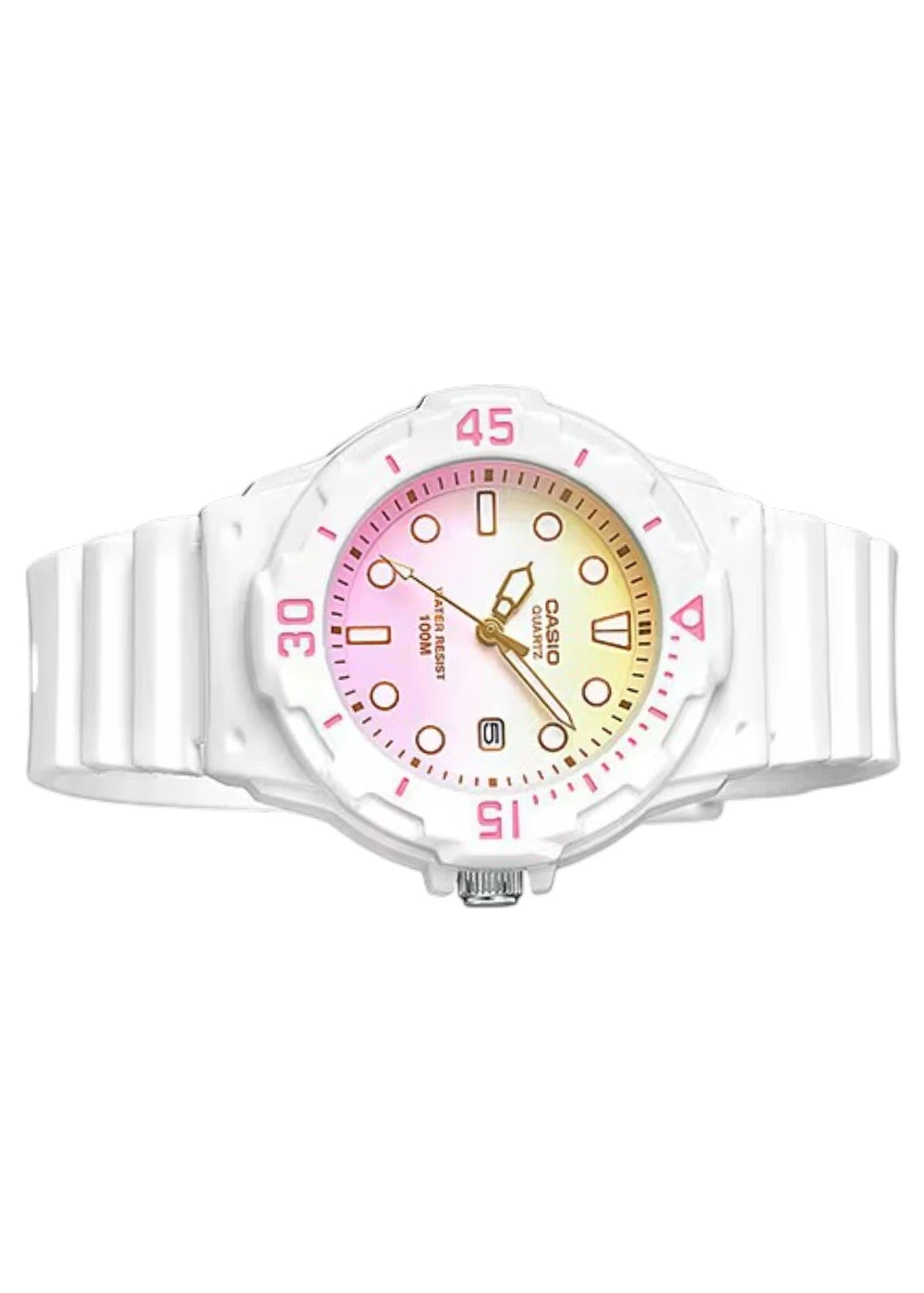 CASIO Analog LRW-200H-4E2VDR, Casio Women's Sports Water Resistance Date Rubber Band Watch