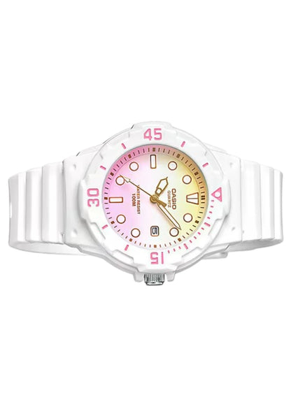 CASIO Analog LRW-200H-4E2VDR, Casio Women's Sports Water Resistance Date Rubber Band Watch