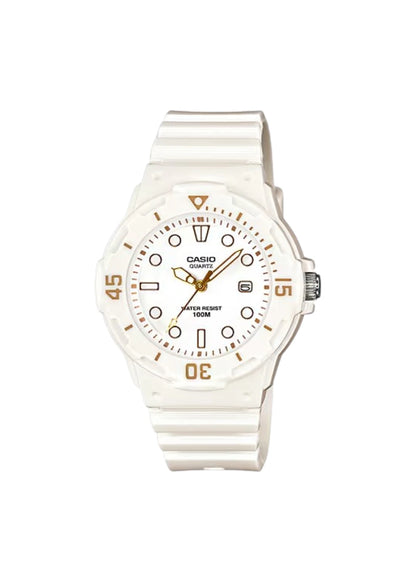 Casio Women's White Analog Resin Strap Watch LRW-200H-7E2VDF