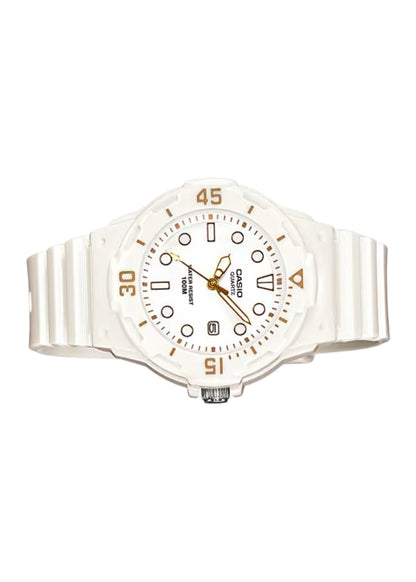 Casio Women's White Analog Resin Strap Watch LRW-200H-7E2VDF