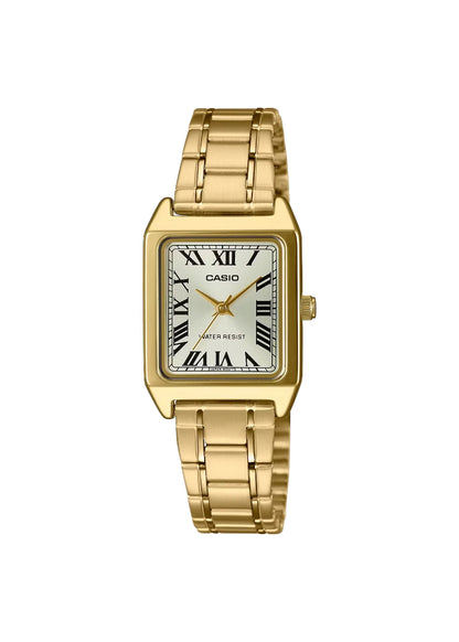 CASIO Women's Analog Beige Dial Watch - LTP-V007G-9BUDF