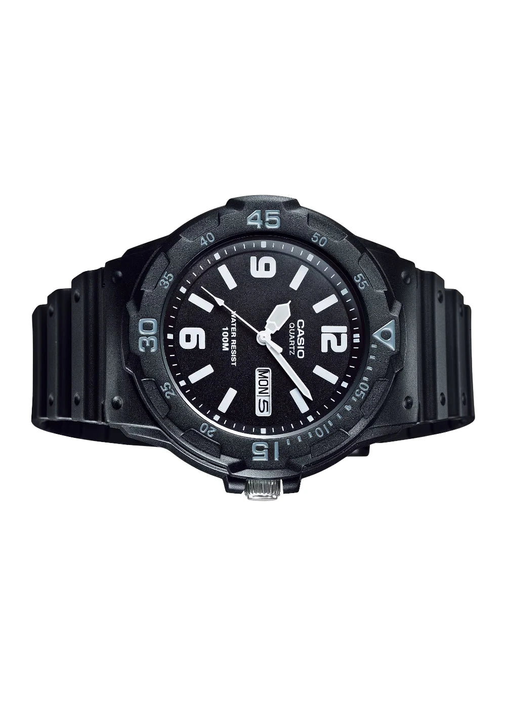CASIO Men's Analog Black Dial Watch - MRW-200H-1B2VDF