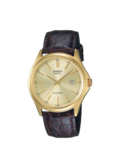CASIO Men's Analog Gold Dial Watch - MTP-1183Q-9ADF