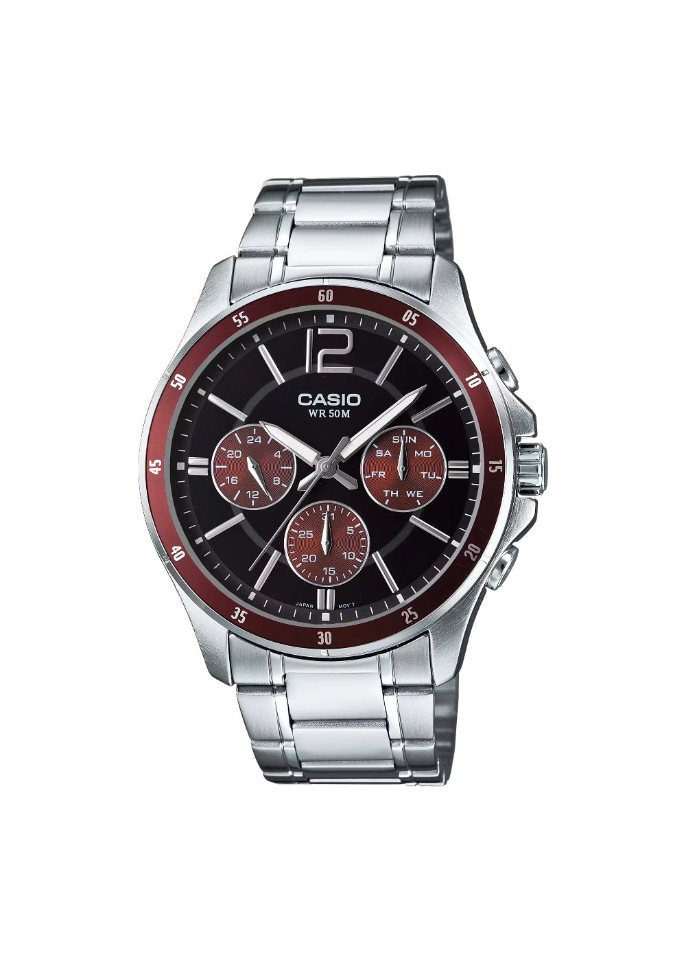 CASIO Men's Analog Multi Color Dial Watch - MTP-1374D-5AVDF