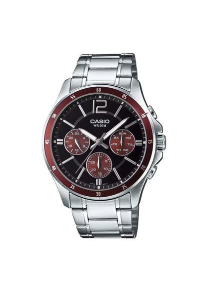 CASIO Men's Analog Multi Color Dial Watch - MTP-1374D-5AVDF