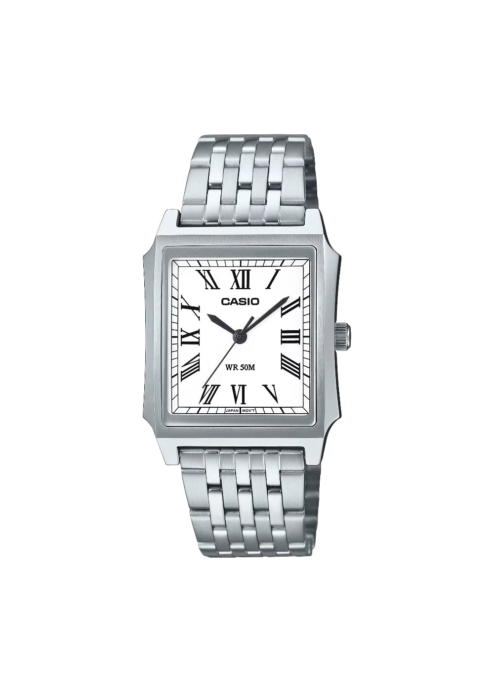 Casio Standard Analog Stainless Steel White Dial Quartz MTP-B190D-7BV Men's Watch