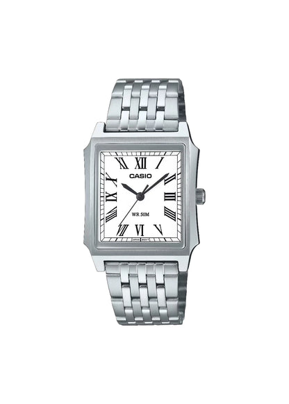 Casio Standard Analog Stainless Steel White Dial Quartz MTP-B190D-7BV Men's Watch
