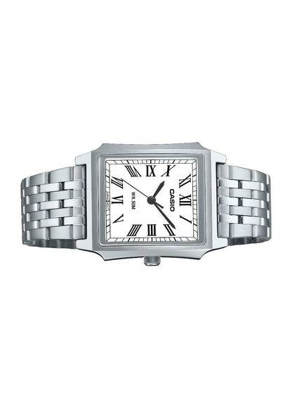 Casio Standard Analog Stainless Steel White Dial Quartz MTP-B190D-7BV Men's Watch