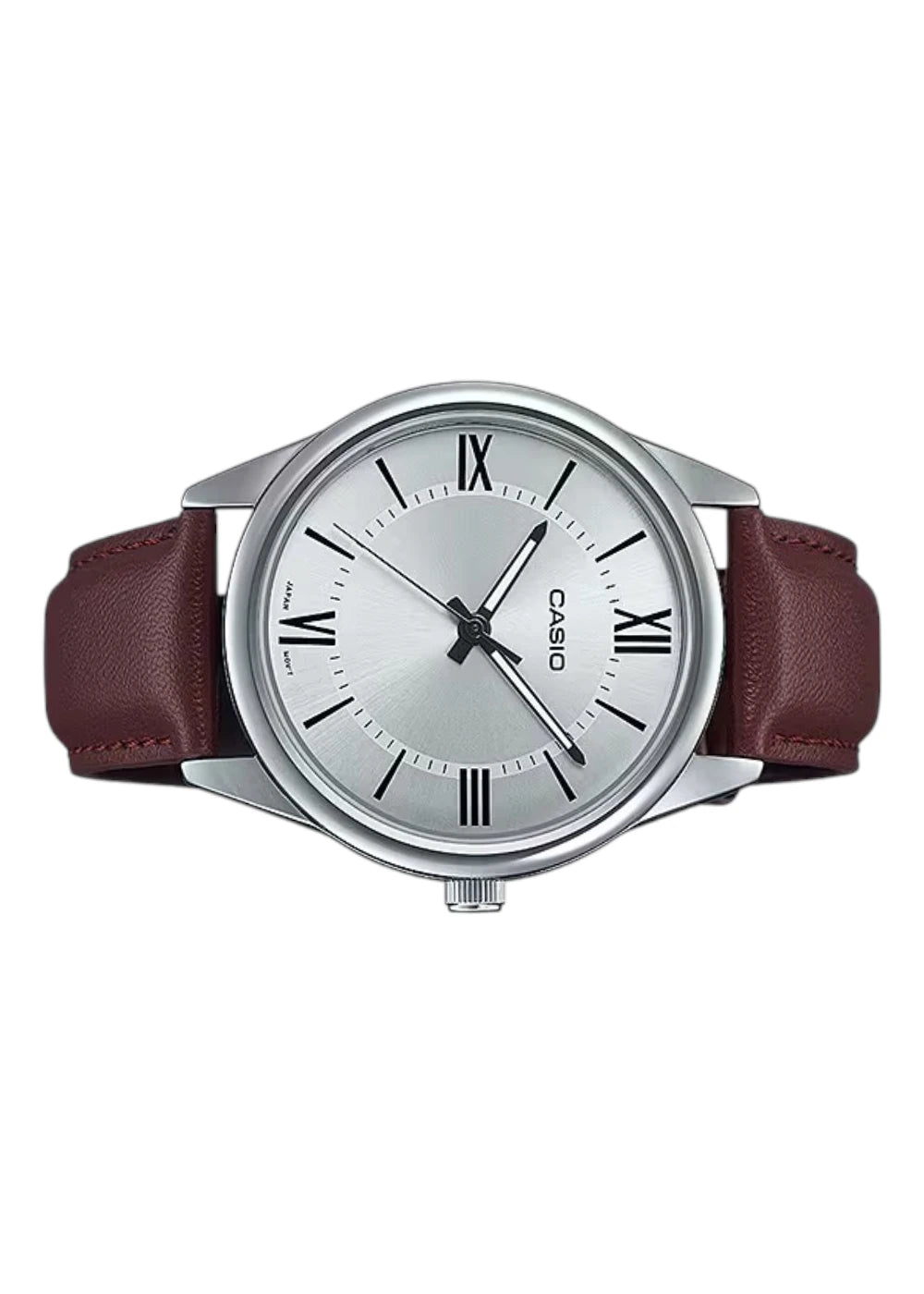CASIO Men's Leather Analog Watch MTP-V005L-7B5UDF