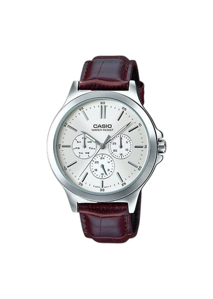 CASIO Men's Analog White Dial Watch - MTP-V300L-7AUDF
