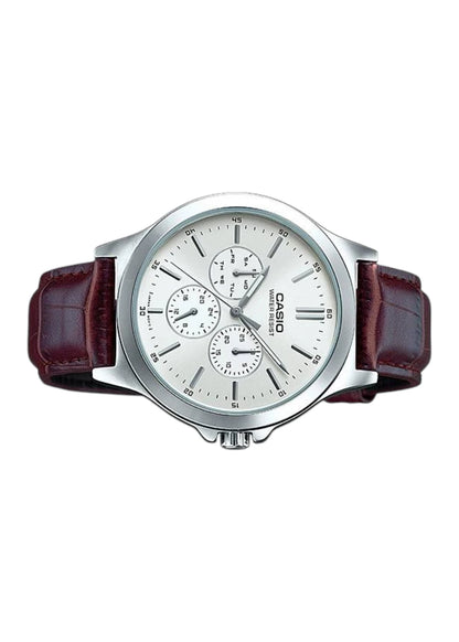 CASIO Men's Analog White Dial Watch - MTP-V300L-7AUDF