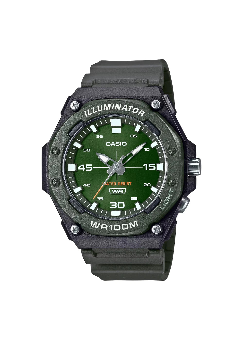 CASIO Men's Analog Green Dial Watch - MW-620H-3AVDF