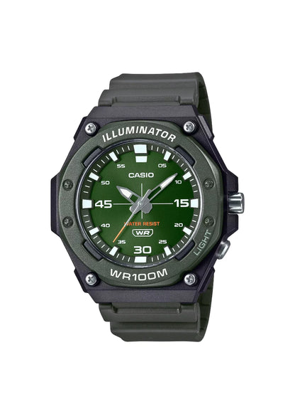 CASIO Men's Analog Green Dial Watch - MW-620H-3AVDF
