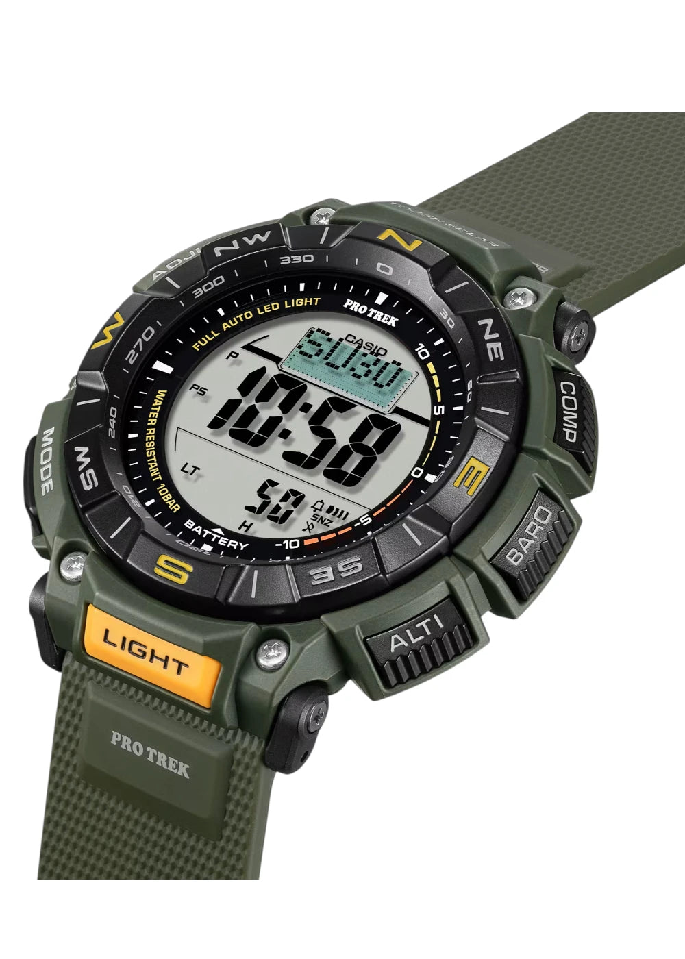 Casio Pro Trek Men's Digital Tough Solar Watch PRG-340-3DR