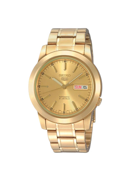 Seiko 5 SNKE56K1 Classic Automatic Gold Dial Gold Tone PVD Steel Men's Watch