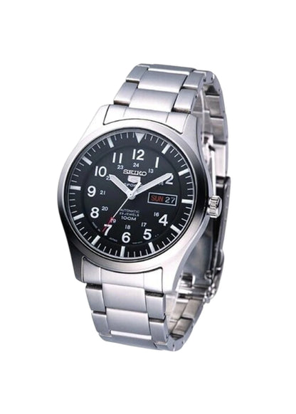 Seiko 5 SNZG13J1 Black Dial Stainless Steel Men's Watch