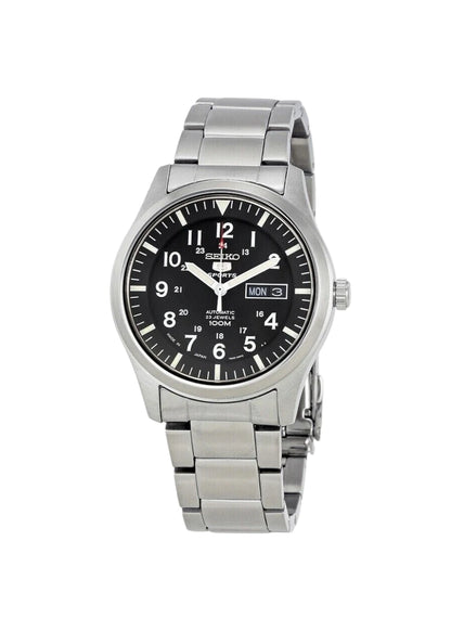 Seiko 5 SNZG13J1 Black Dial Stainless Steel Men's Watch