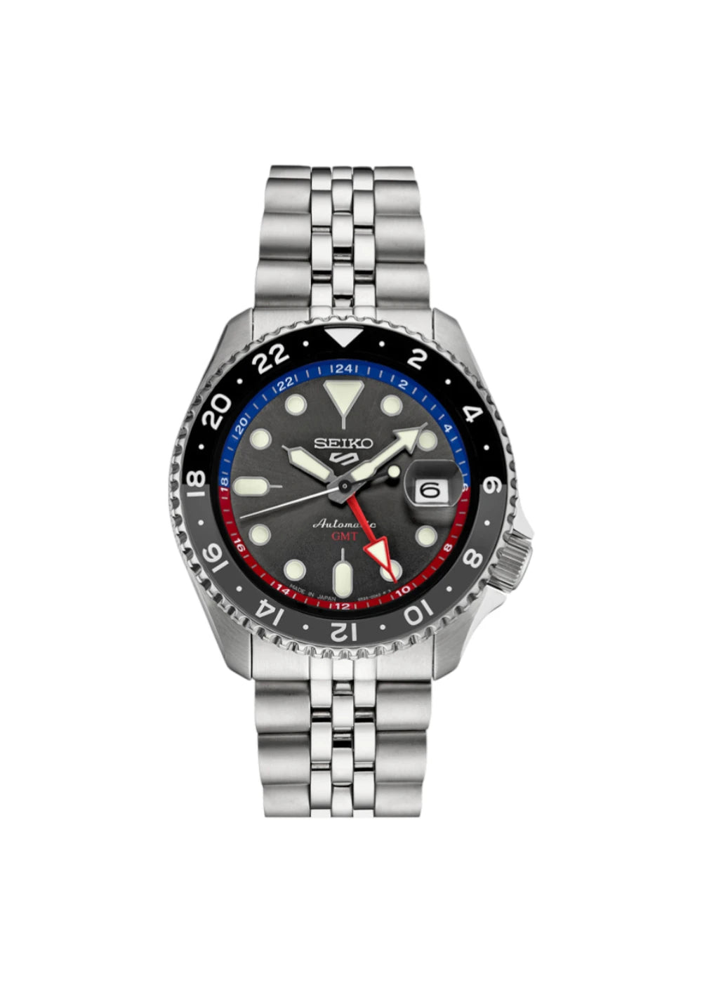 Seiko 5 SSK019 Sports SKX GMT Automatic Grey Dial Men's Watch