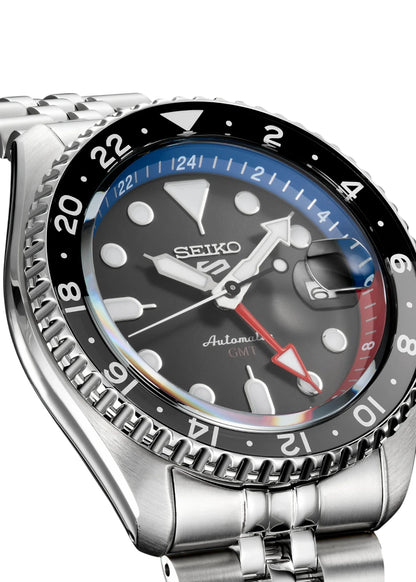 Seiko 5 SSK019 Sports SKX GMT Automatic Grey Dial Men's Watch