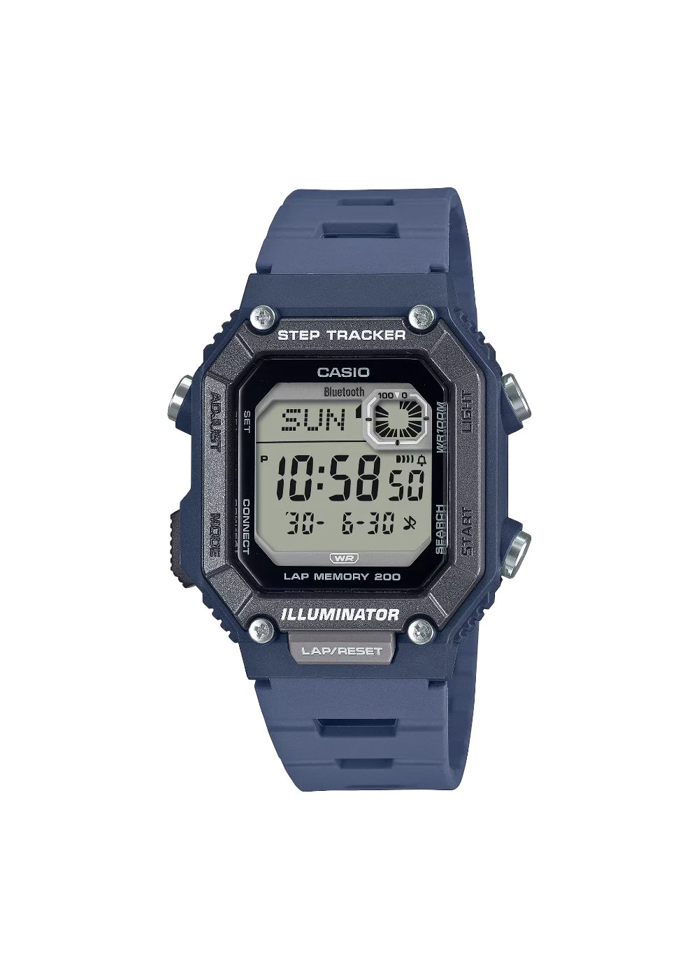 CASIO WS-B1000-2AVDF Bluetooth Digital Step Tracker Blue Men's Sports Watch