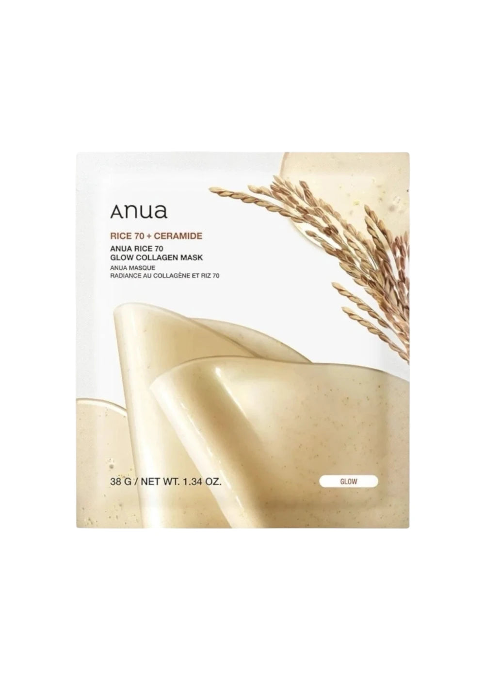 Anua Rice 70 Glow Collagen Mask (1 Sheet)