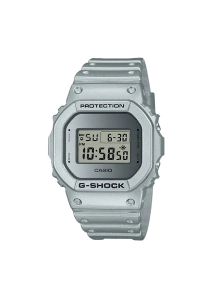 Casio G-Shock DW-5600FF-8DR Silver Digital Dial Silver Resin Strap Men's Watch