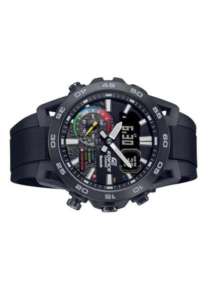 Casio Edifice ECB-40MP-1ADF Black Analog-Digital Dial Black Resin Strap Men's Watch