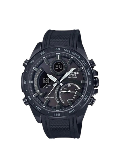 Casio EDifice ECB-900PB-1ADR Black Analog-Digital Dial Black Resin Strap Men's Watch