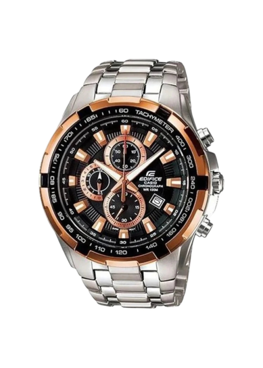 Casio Edifice Men's Black Dial Stainless Steel Analog Watch EF-539D-1A5VUDF